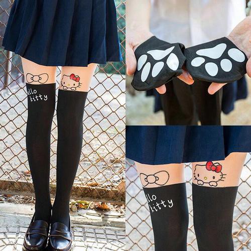 Hello Kitty Tattoo Tights Pantyhose Shopee Malaysia
