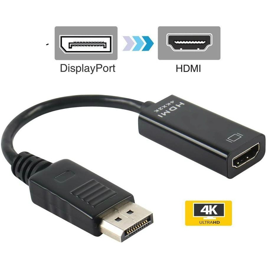 Display Port to HDMI Adapter 4K Gold Plated (Male to Female) | Shopee ...