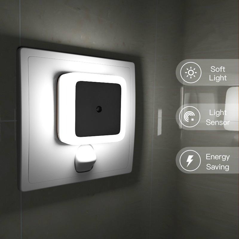 Night Light Motion Sensor Control EU/US Plug Luminaire Sleep Lights ...