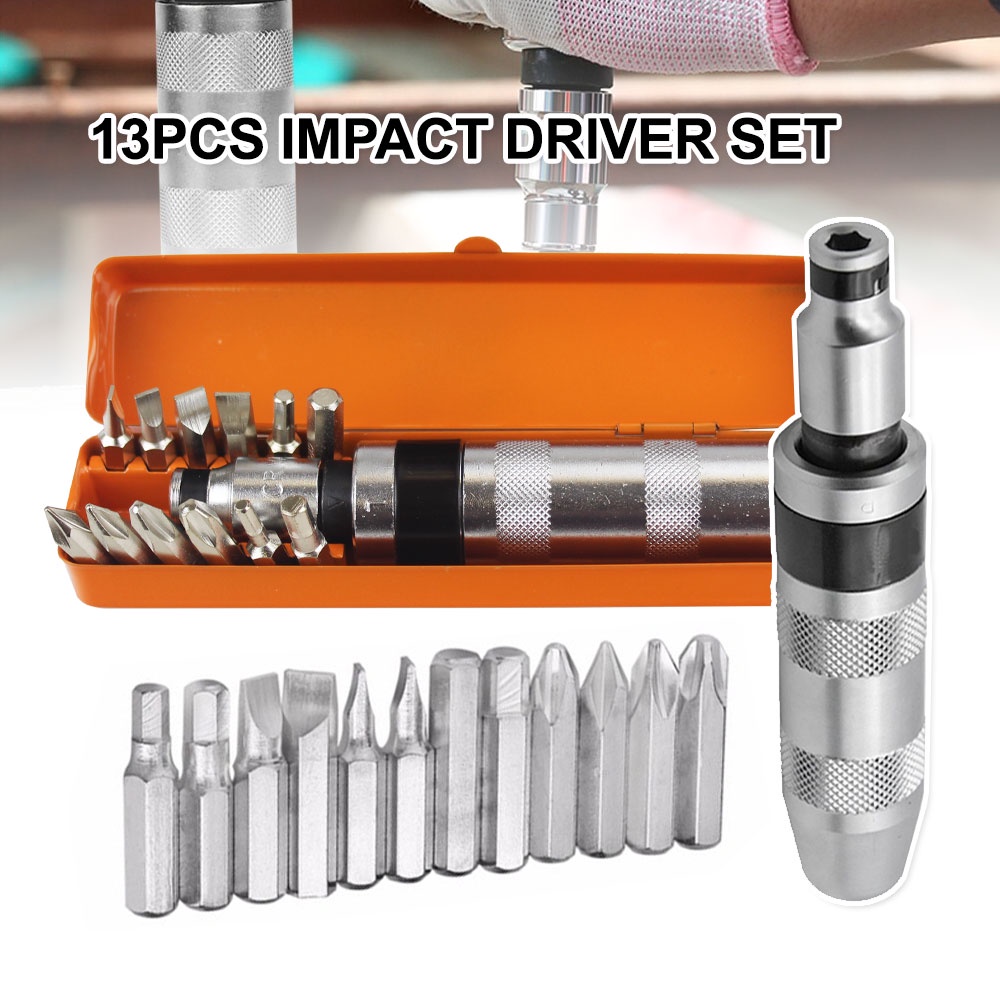 Impact Screwdriver 13pcs Set Rust Screw Remover High Quality Ready