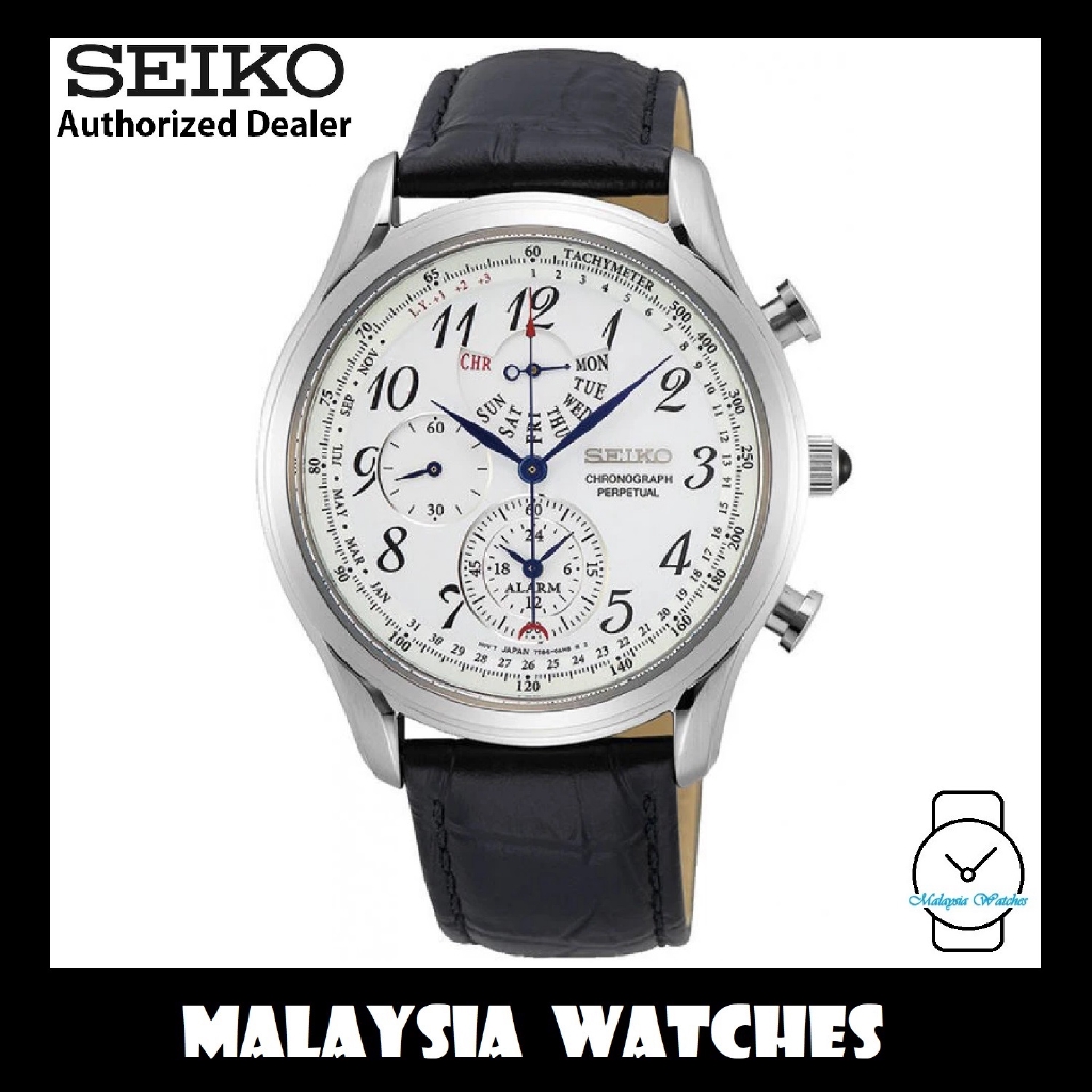 Seiko SPC253P1 Alarm Chronograph Perpetual Calendar Sapphire