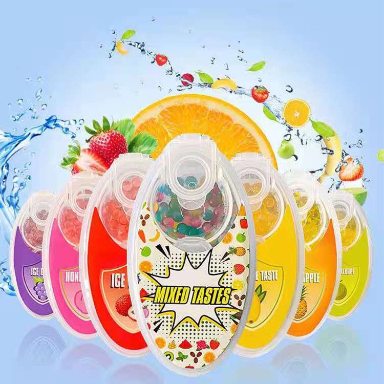 100 Capsules Explosive Bead Mask Cool New Fruity Mint Explosion Bead ...
