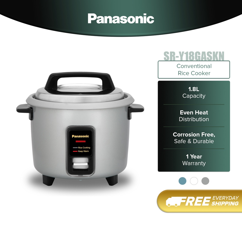 Panasonic 1.8L Conventional Rice Cooker with Rust Proof Aluminium Pan ...
