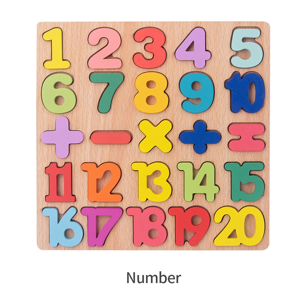 LAKOE Kids Baby Wooden Educational Jigsaw Puzzle Kids Early Education ...