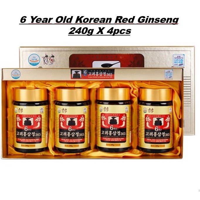 Korea Red Ginseng Extract Gold 6 Years Saponin 240g X 4ea Panax Bottle Shopee Malaysia