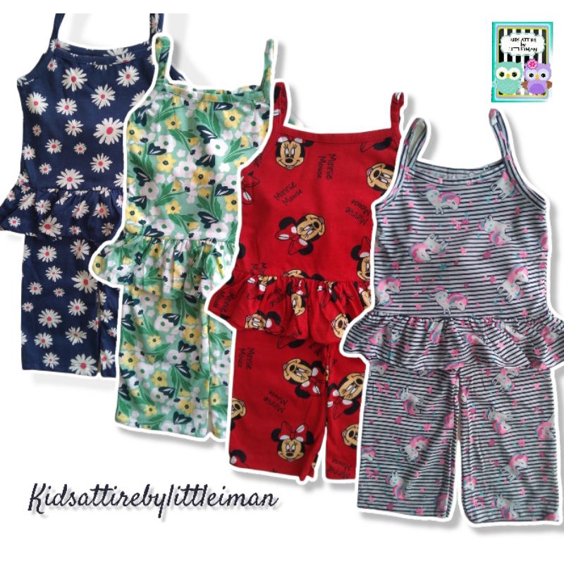 1-6y Set Singlet Girl:Singlet Girl Sedondon(Set Singlet Palazo ...