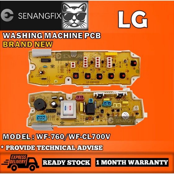 LG WF-760 / WF-CL700V WASHING MACHINE PCB (CONTROL BOARD) | Shopee Malaysia