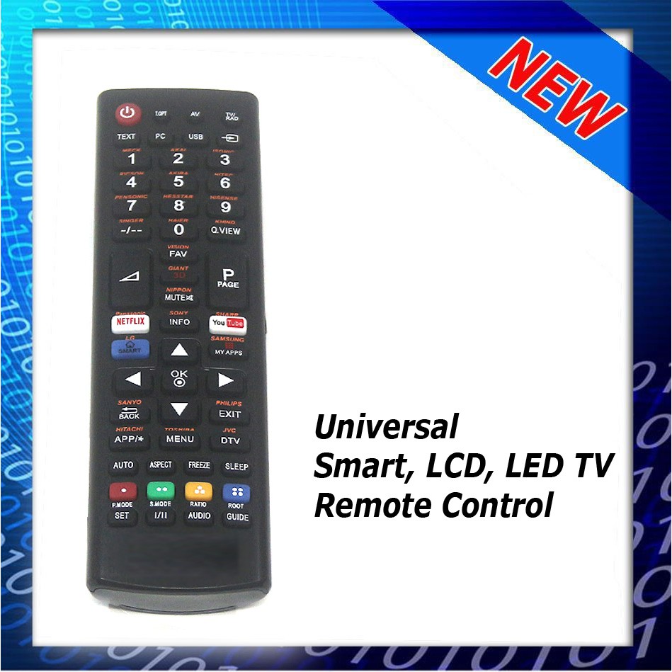 Universal Smart/ Internet/ LCD/ LED TV Remote Control | Shopee Malaysia