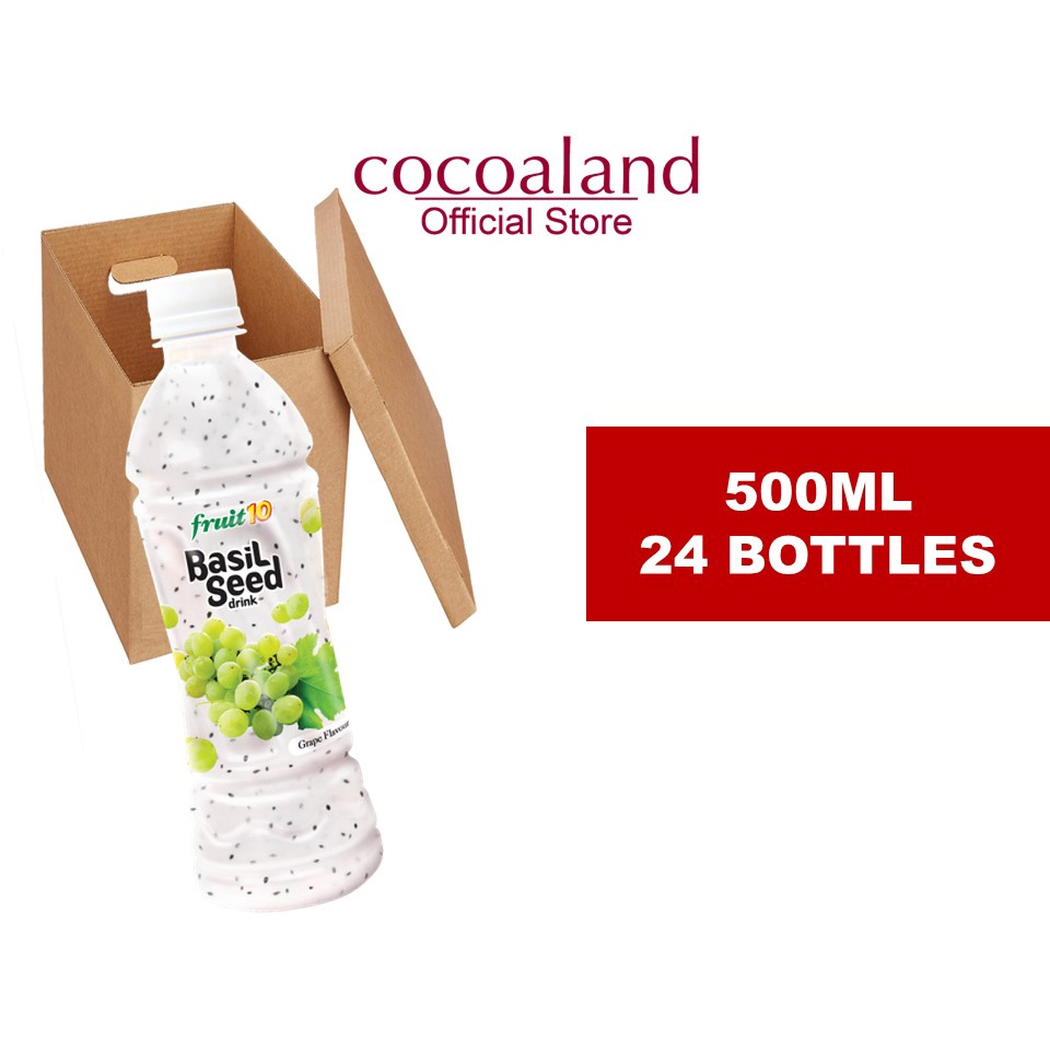 Fruit 10 Basil Seed Drink Grape Pomegranate 500ml x 24 bottles