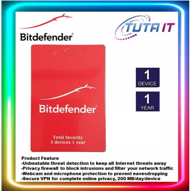 Bitdefender INTERNET SECURITY 1 DEVICE 1 YEAR | Shopee Malaysia