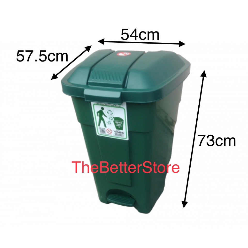 Best Quality Green Rubbish Bin 86 Litres /Tong Sampah Hijau 86Litres