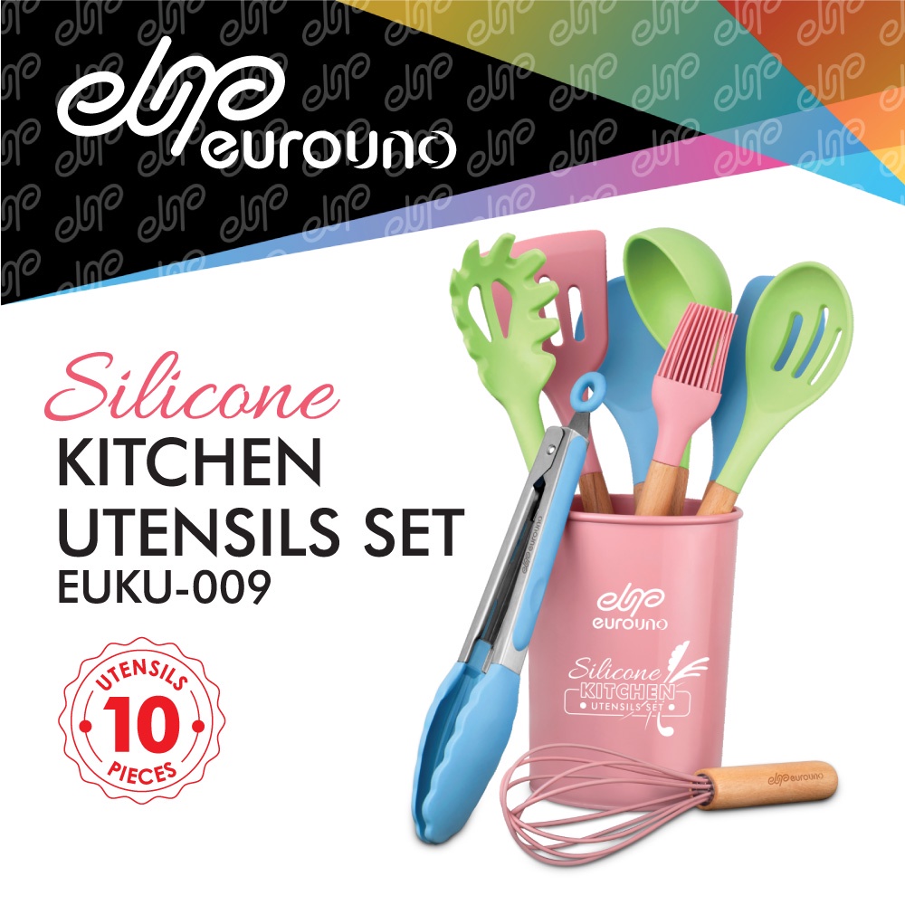 Kitchen Utensil 10Pcs Spoon Set,Cooking & Baking Non-Toxic Safety Heat  Resistant
