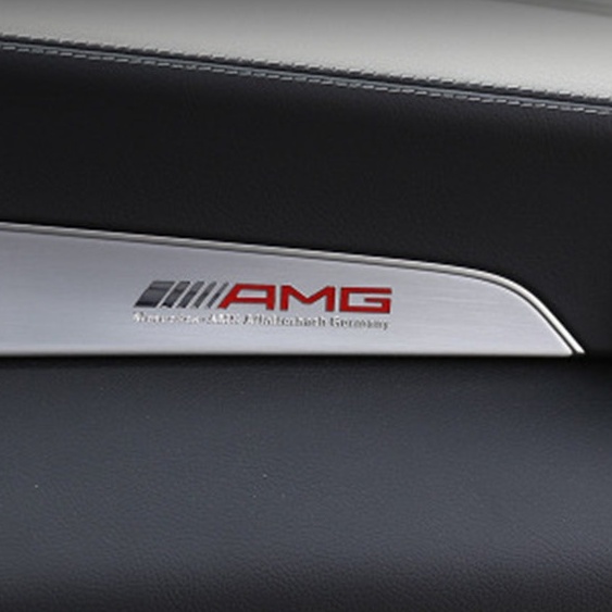 Mercedes-Benz AMG Interior Metal Stickers Center Console Dashboard ...