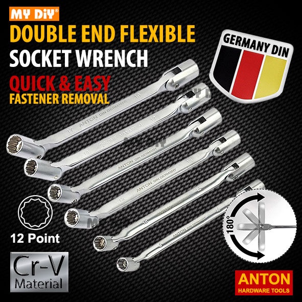 L-shape Socket Wrench Set, Double Head Socket Wrench Hand Tool Set - View #10