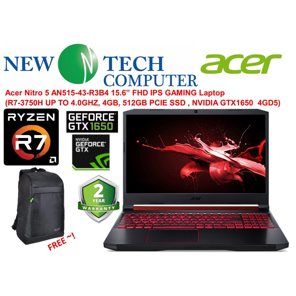 Acer Nitro 3750h Specs Ryzen An515 43 Specs Of Acer Nitro Acer