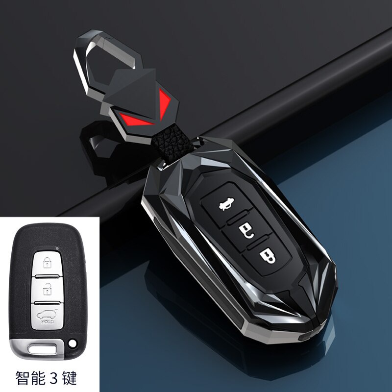 Zinc Alloy car Remote key FOB case cover For Hyundai Solaris HB20 ...