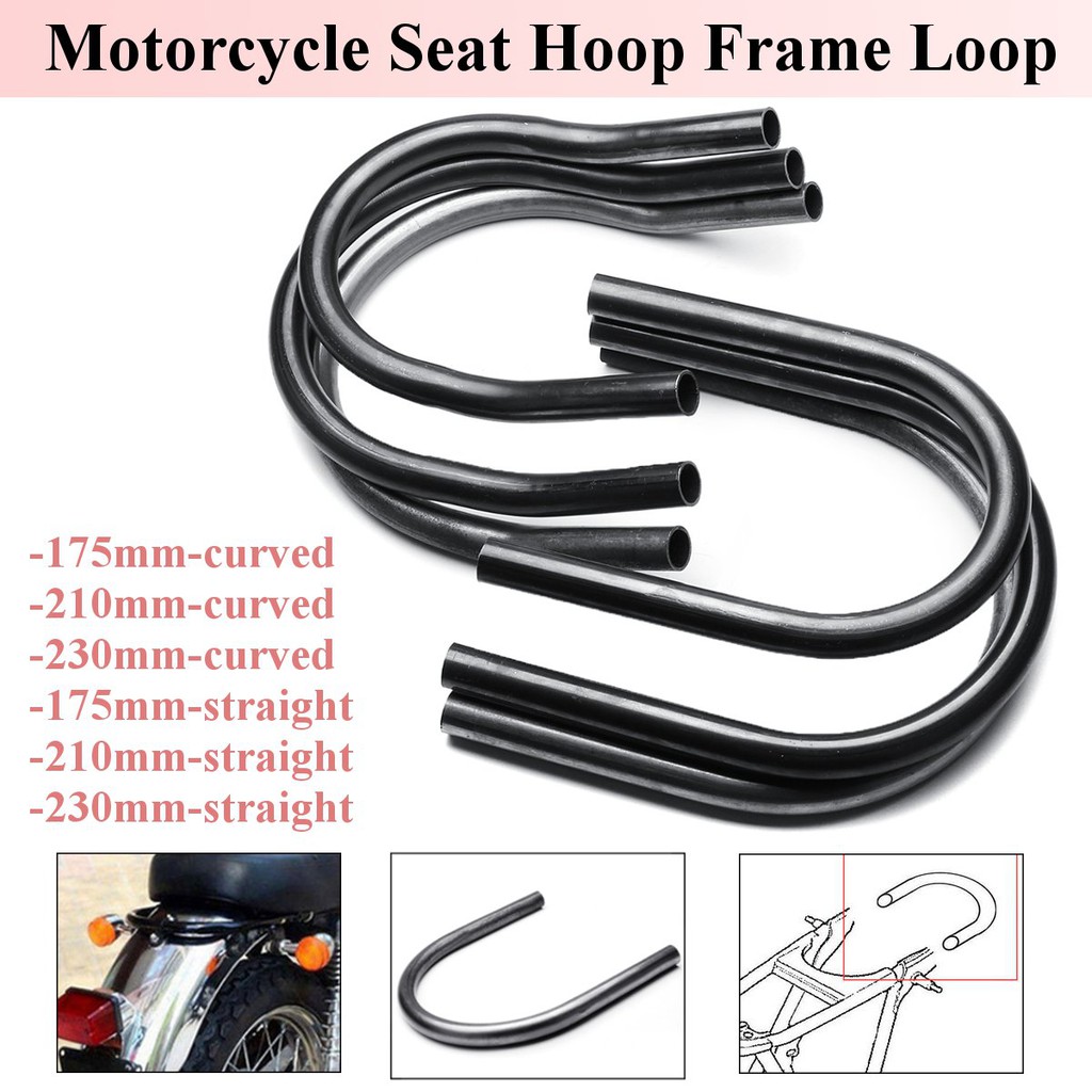 Upswept&Flat Cafe Racer Seat Frame Hoop Loop Metal 210-230mm For ...