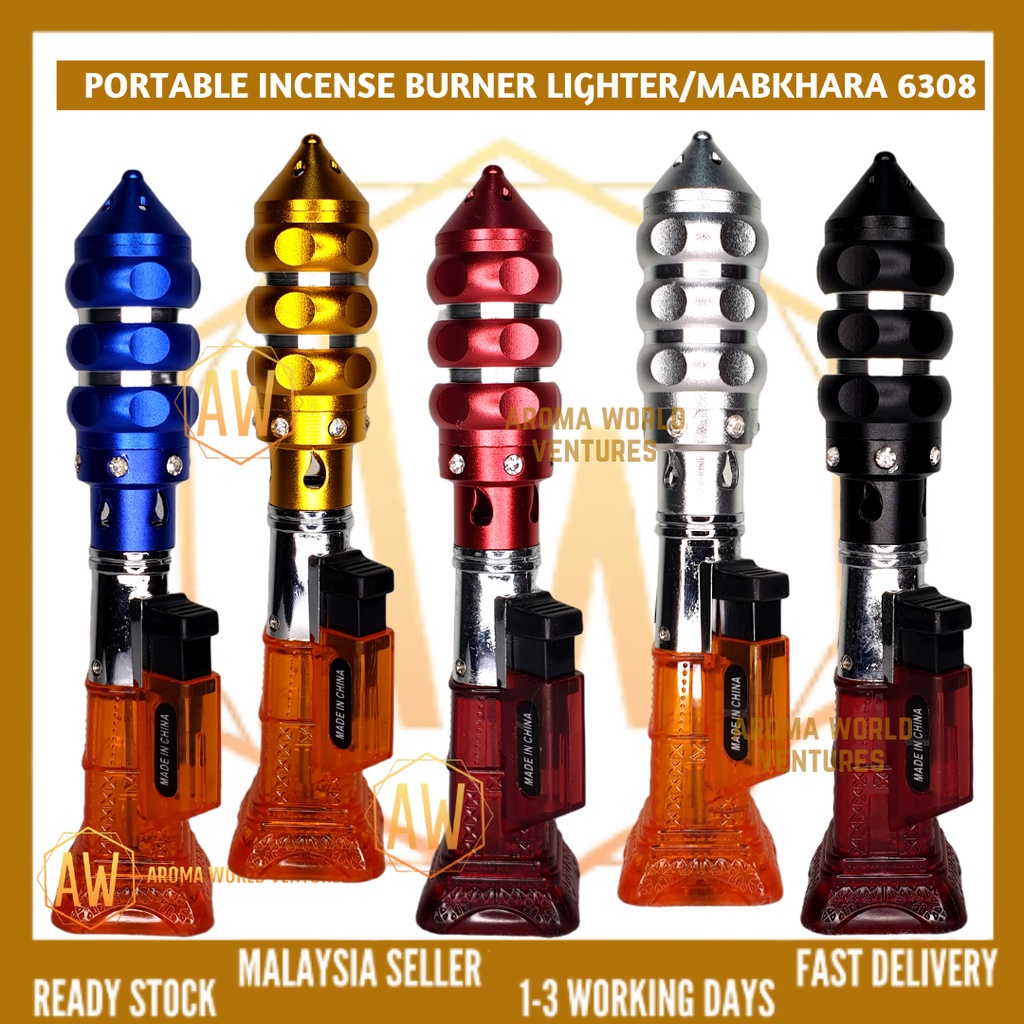 6308 Portable Lighter Mabkhara Incense/ Bakhoor/ Gaharu Burner