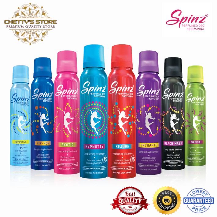 Spinz Perfume Deo Body Spray 150ml Shopee Malaysia
