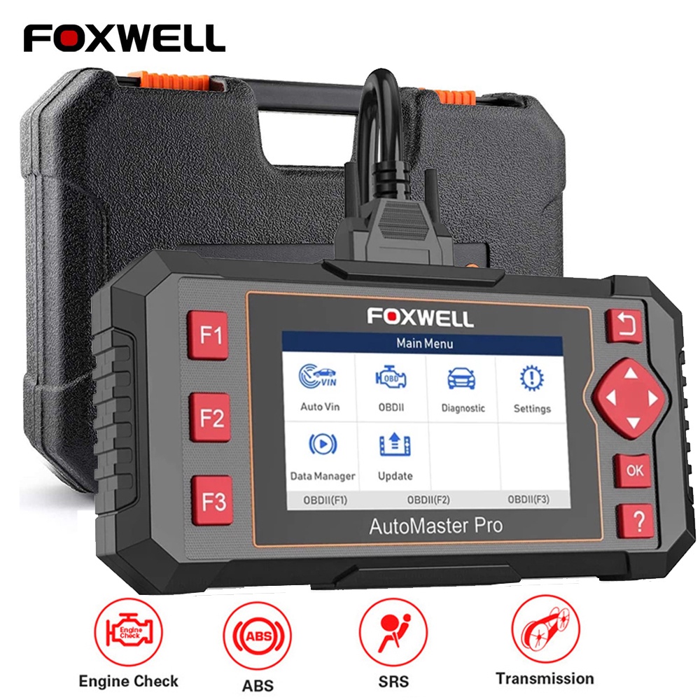 FOXWELL NT604 Elite OBD2 Diagnostic Tool Automotive Scanner ABS SRS Check  Engine Code Reader Tools