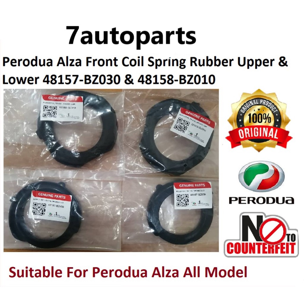 ORIGINAL COIL SPRING RUBBER (FRONT) PERODUA MYVI ALZA (UPPER/LOWER) Shopee Malaysia