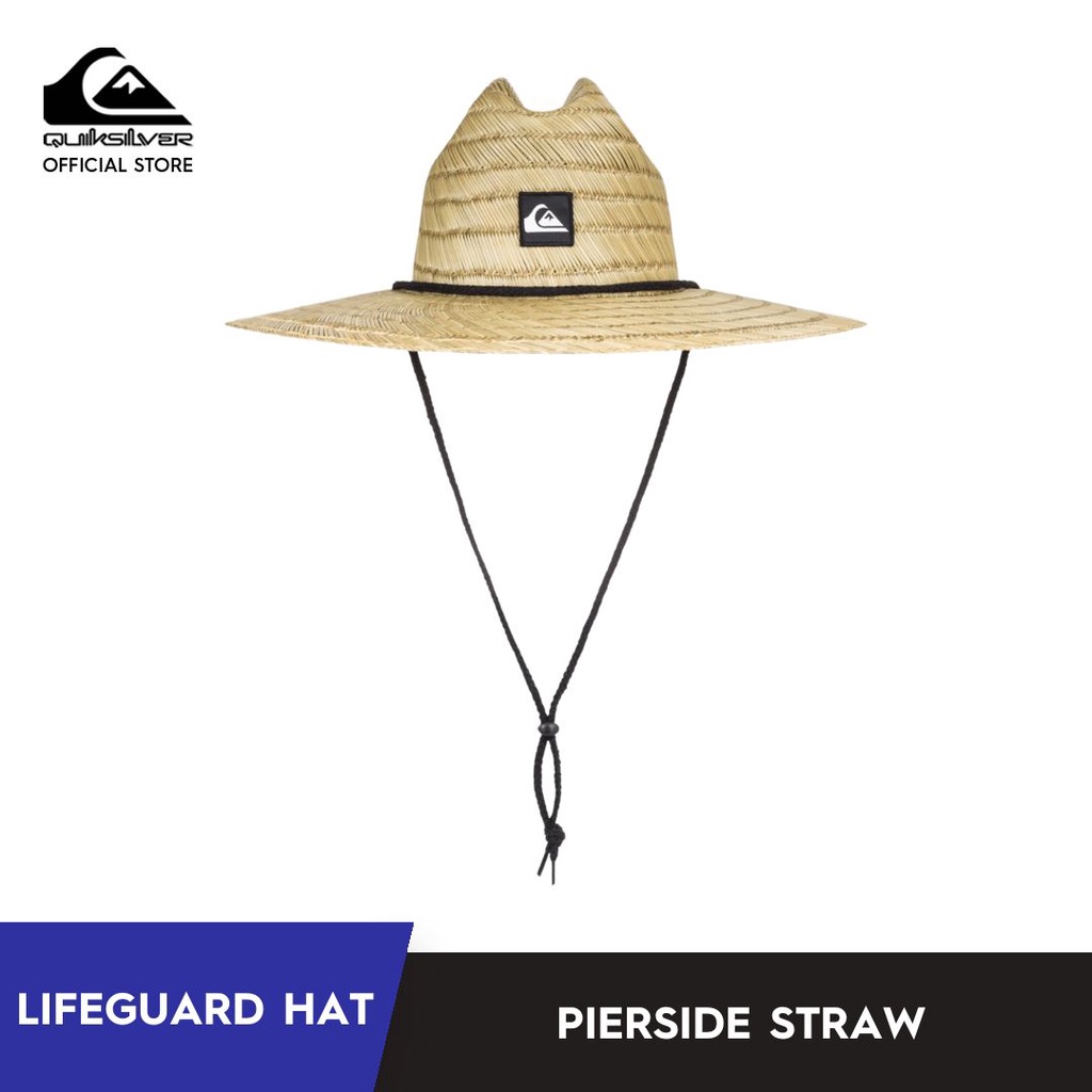 Quiksilver Men Pierside Straw Lifeguard Hat Natural Shopee Malaysia