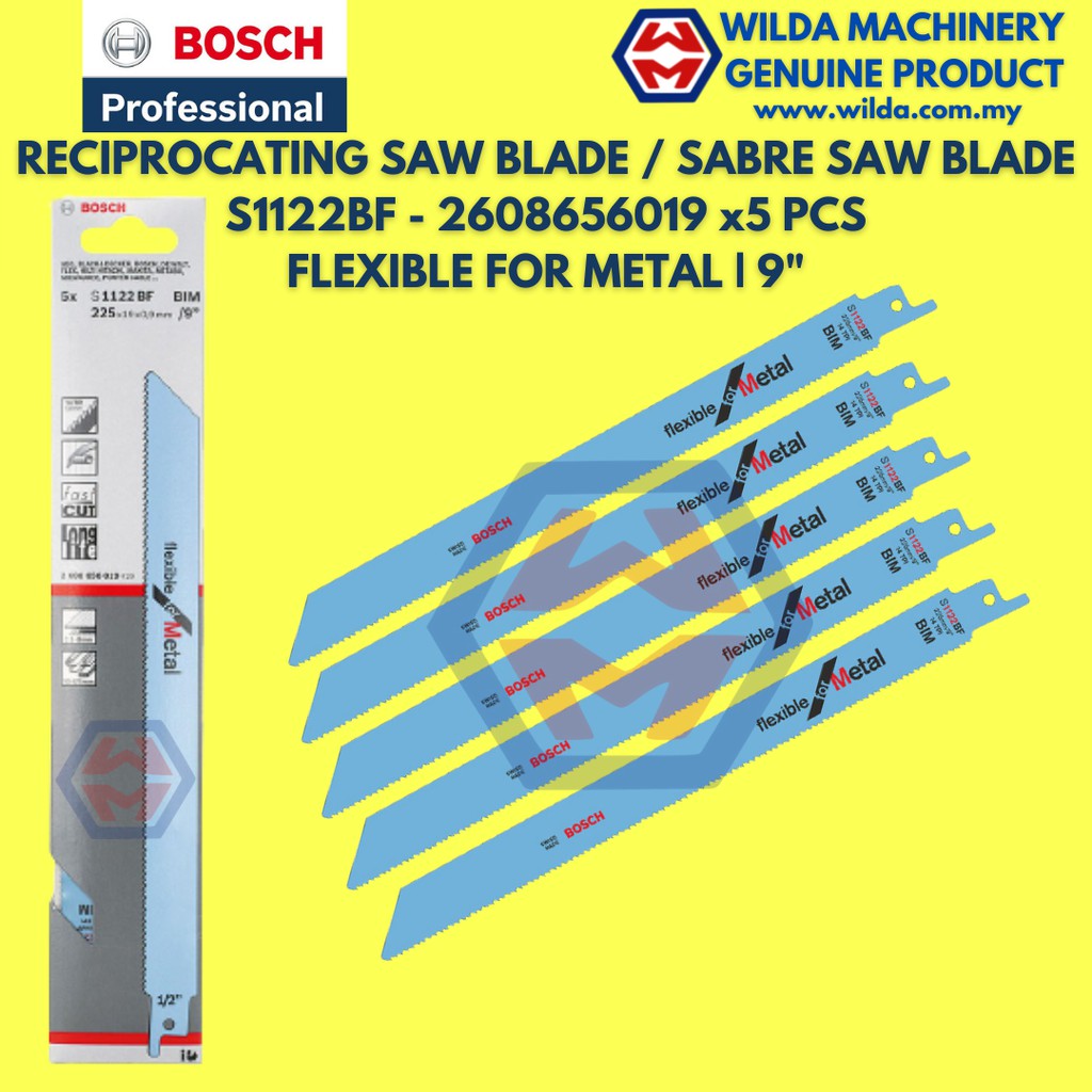 Bosch Sabre Saw Blade S1122EF S1122BF For Metal 2608656020