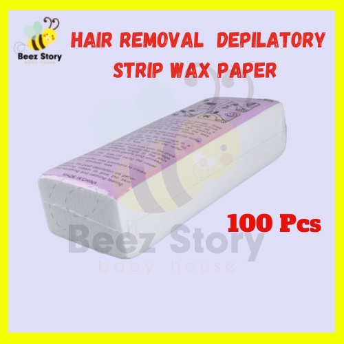 100pcs Hair Removal Remove Epilator Paper Waxing Depilatory Strip Wax