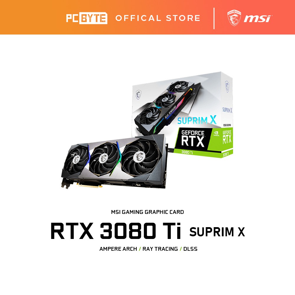 Msi Nvidia Geforce Rtx 3080 Ti Suprim X 12gb Gddr6x Graphic Card