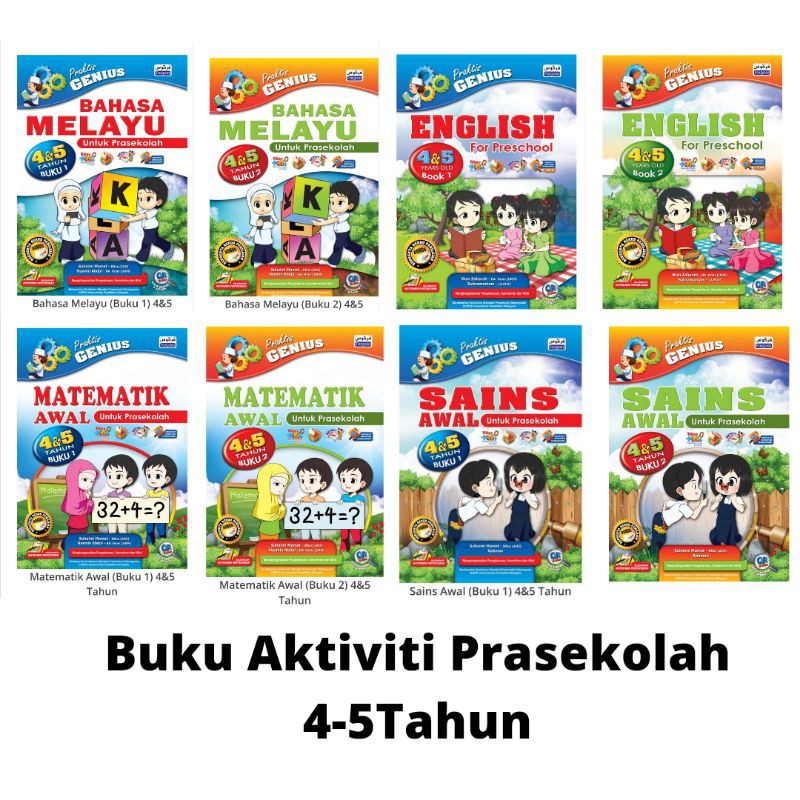 Buku Aktiviti Prasekolah 4-5 Tahun/Buku Prasekolah/Buku Fargoes ...