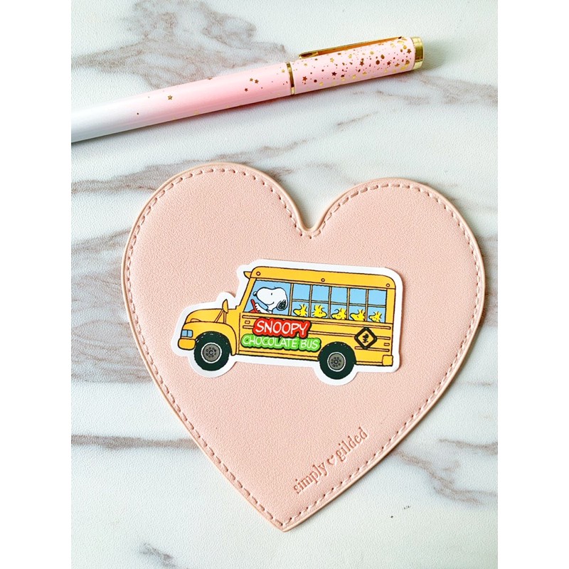 WATERPROOF Snoopy Yellow Schoolbus Laptop/Luggage Sticker 879 | Shopee ...