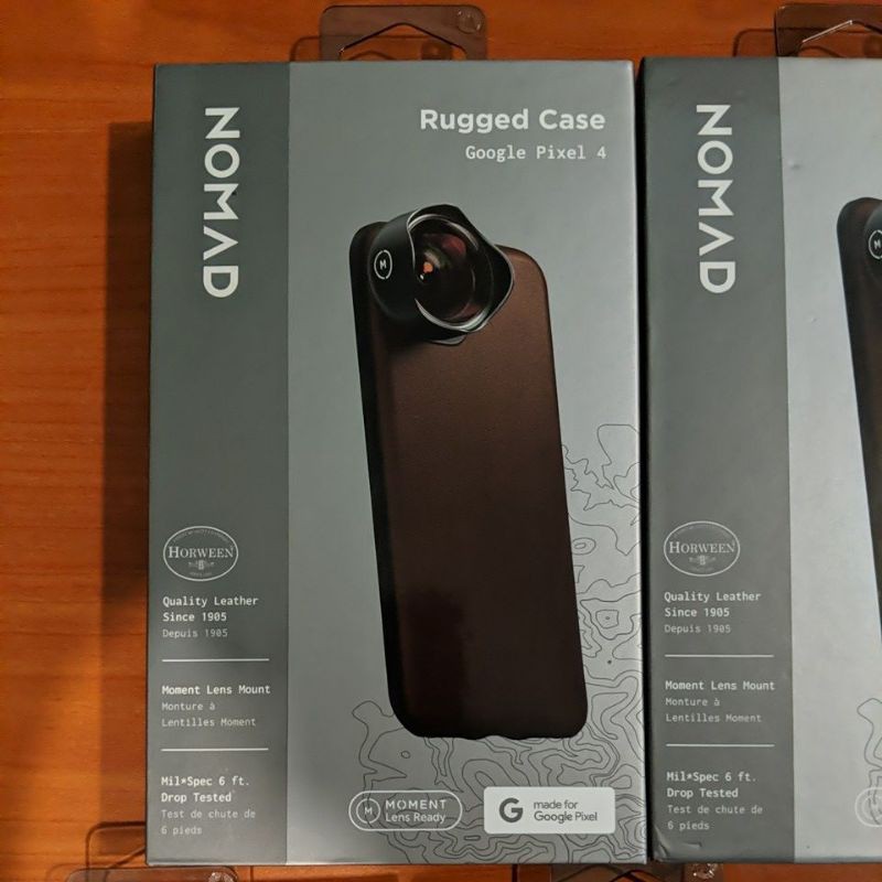 Nomad Horween Leather Rugged Case For Pixel XL/4/4 XL Rustic Brown