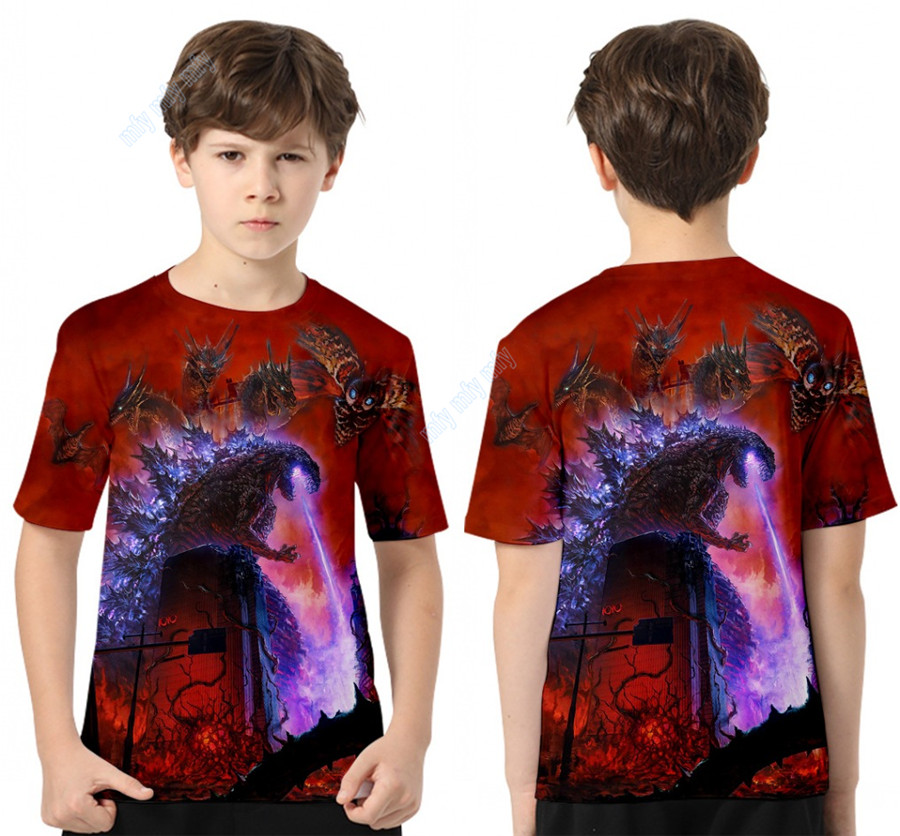 boys godzilla t shirt