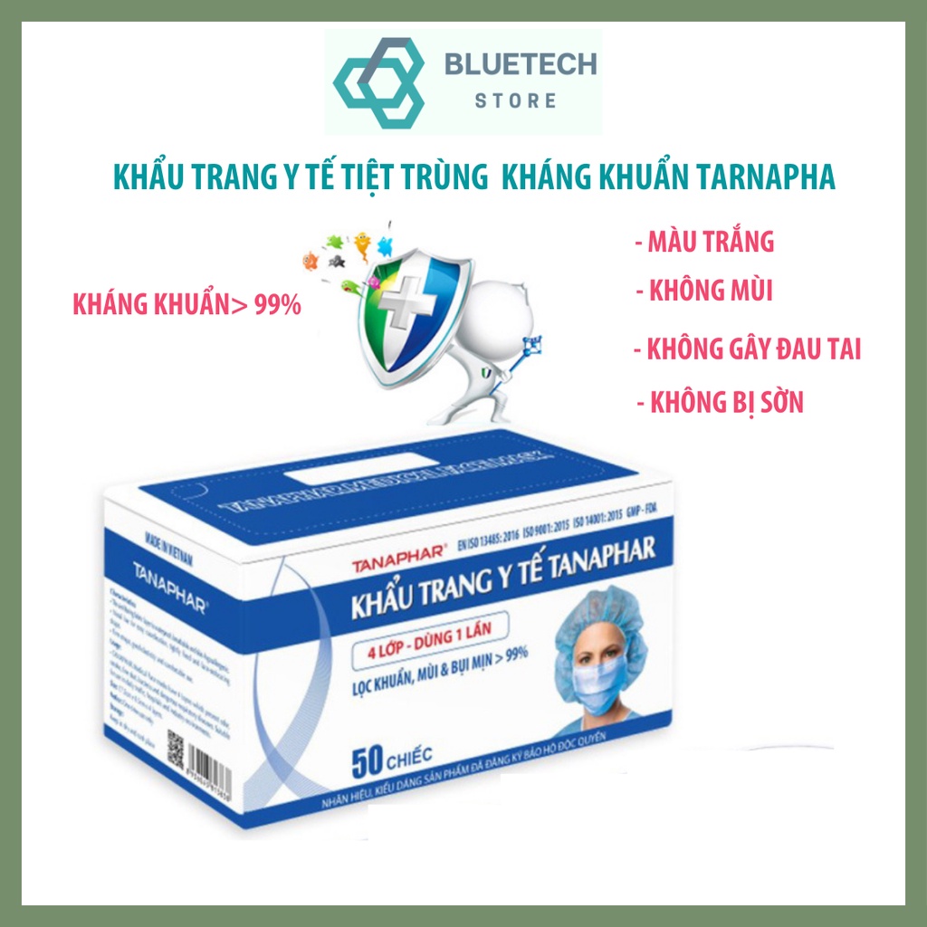 Tanaphar Genuine Medical Mask 4 Layers, 3 Layers Absorbent