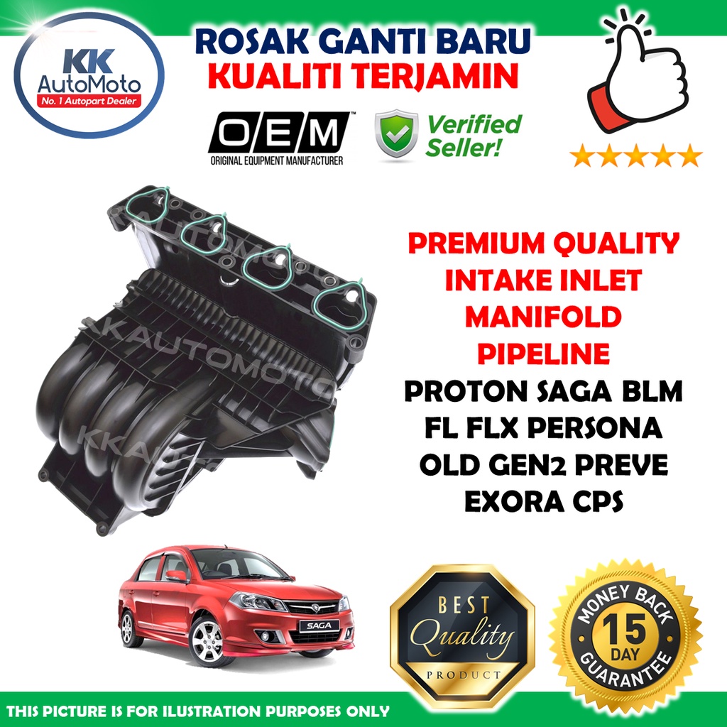 Proton Saga Blm Fl Flx Persona Gen2 Preve Exora Cps Premium Oem Iafm Intake Inlet Manifold 