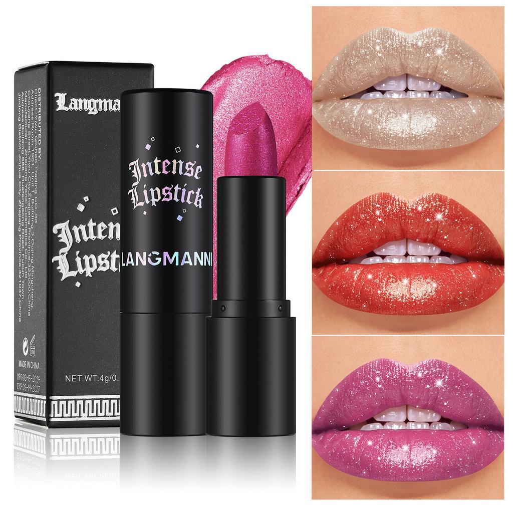 Seven-color Gothic Pearlescent Lipstick Multifunctional Lip Cheek Dual ...