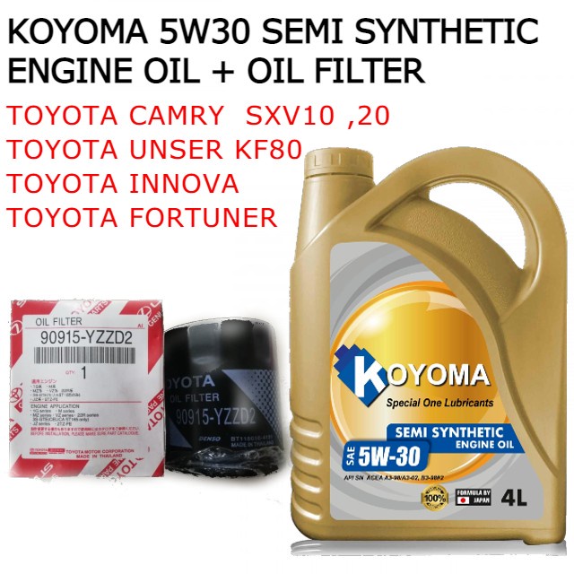 TOYOTA CAMRY SXV10 SXV20 , UNSER KF80 , TOYOTA INNOVA FORTUNER OIL