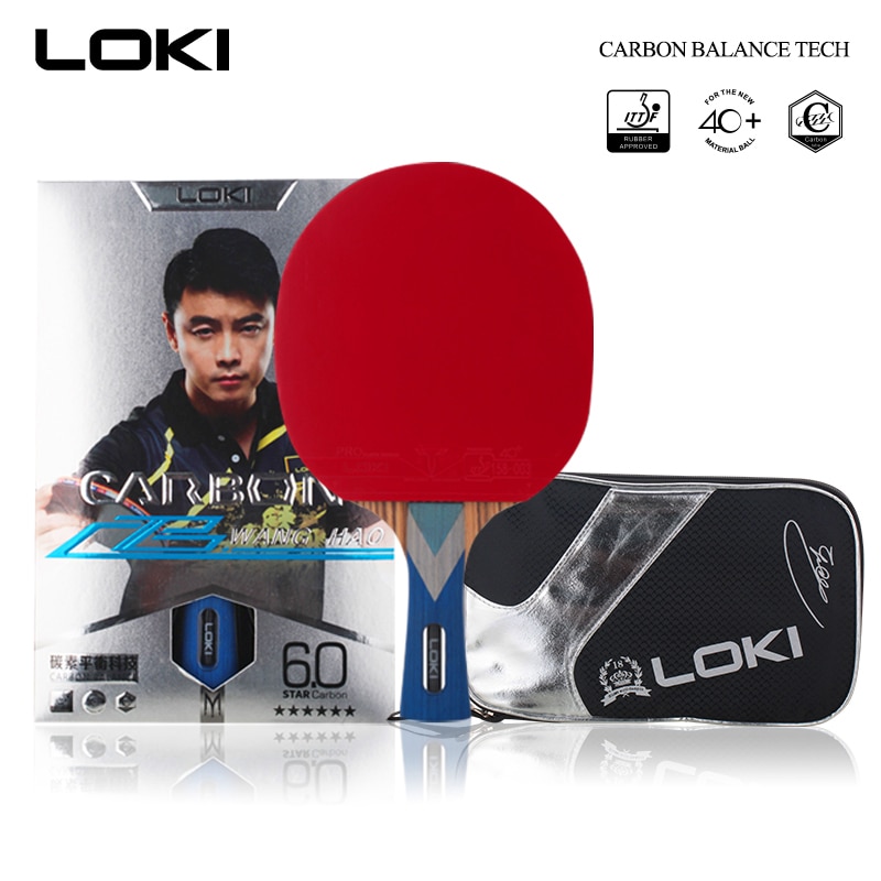 LOKI 6 Star Professional Table Tennis Racket Carbon Blade PingPong Bat ...