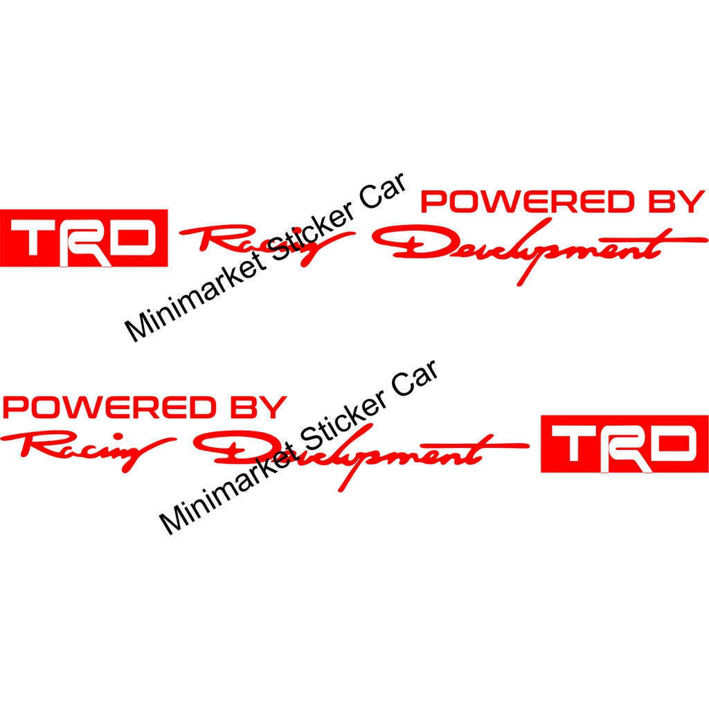 Trd racing development poered sticker by toyota Car sticker | Shopee ...