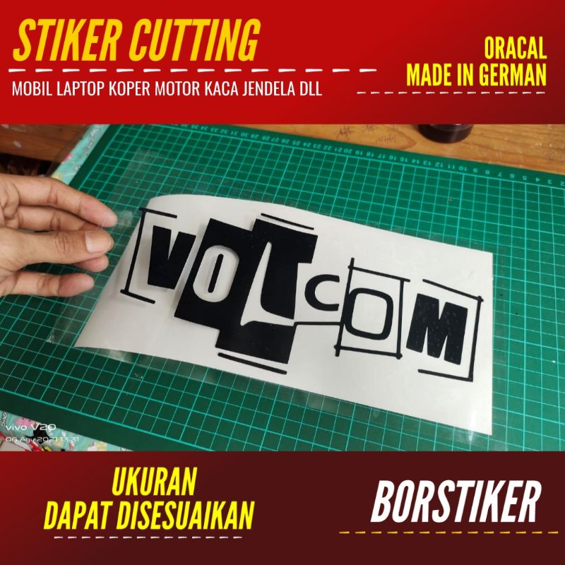 Volcom STICKER LAPTOP SIZE | Custom ANIME BAND LOGO STICKER ETC ...