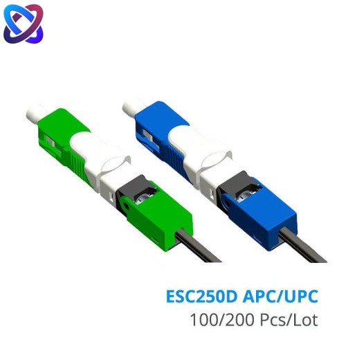 SC -UPC/APC Single mode ESC250D Fiber optic quick connector Embedded ...