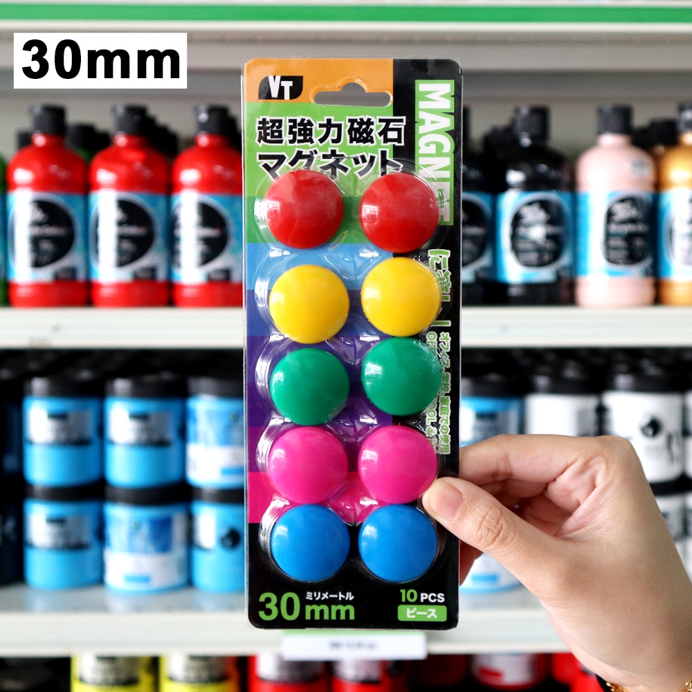 VC Art Color Magnets Button 20mm/30mm/40mm Whiteboard Magnet Fridge ...