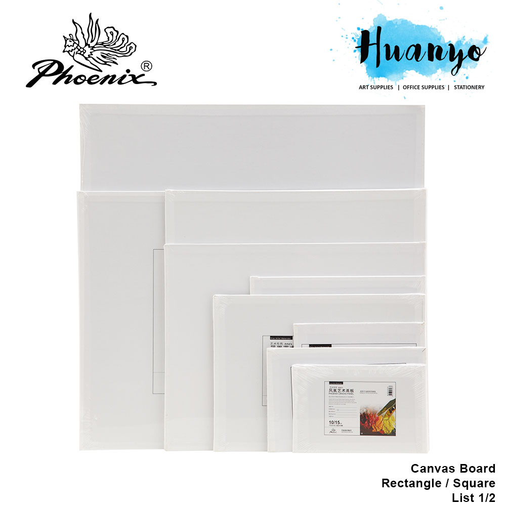 [HUANYO] Phoenix Artist Triple Primed Cotton Canvas Board Panel (260GSM ...