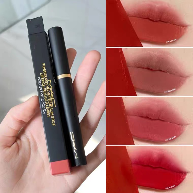 (Date 2025 + Bill) New Mac Lipstick, Smooth, Mac Powder Kiss Velvet