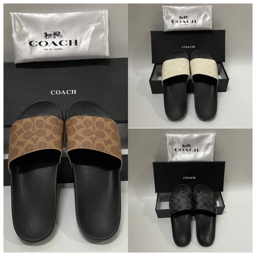 HOT ITEM SHOESH COACH READY STOCK COACH UNISEX SANDAL SELIPAR