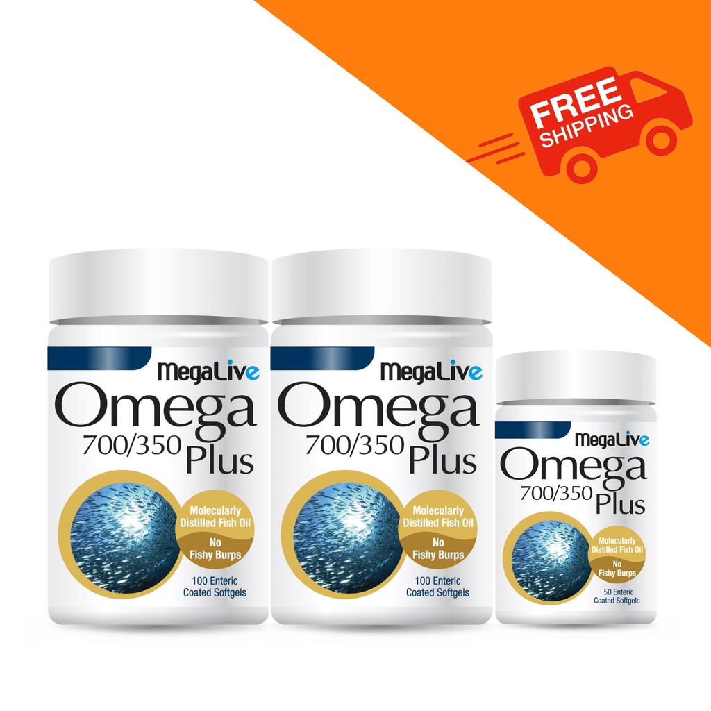 Megalive Omega 700/350 Plus **High strength omega fish oil** Shopee