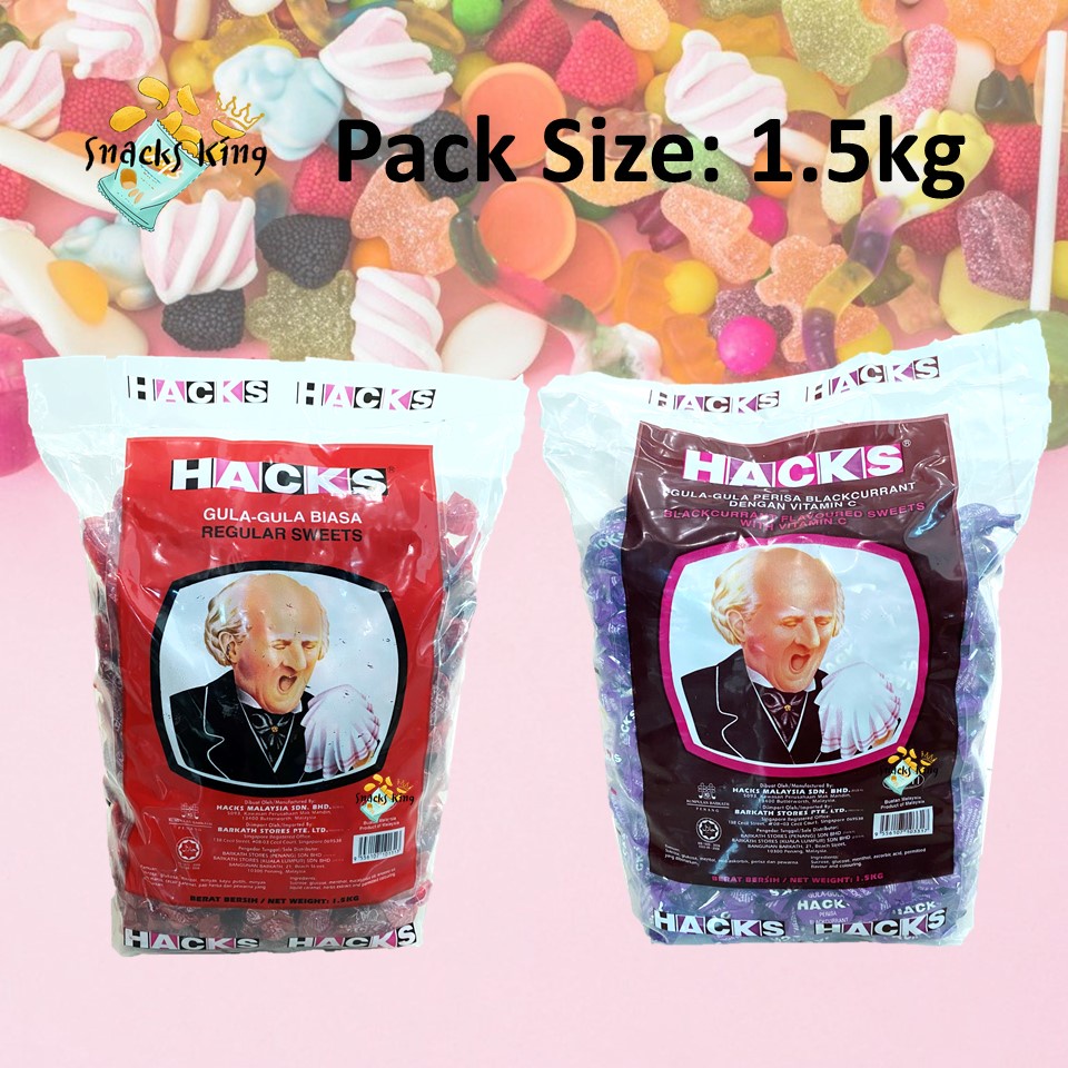 Hacks Candy Gula Gula Hacks Original Black Currant Flavored 15 Kg Shopee Malaysia 6311