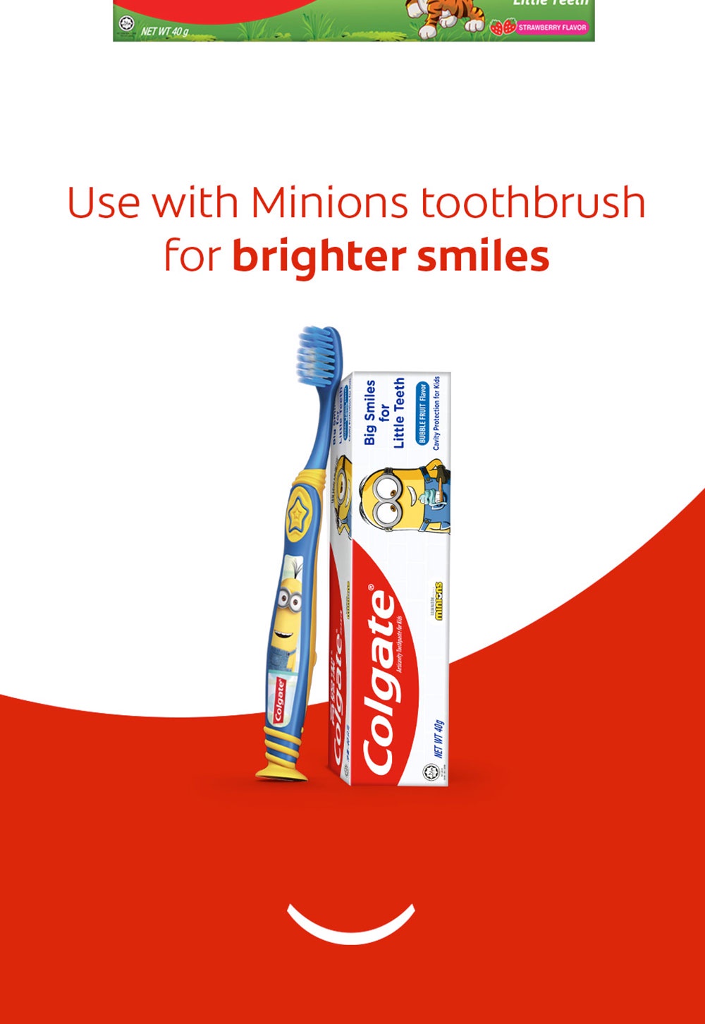 Colgate Kids Minion Toothpaste 40g + Toothbrush 5-9 Years (Ultra Soft ...
