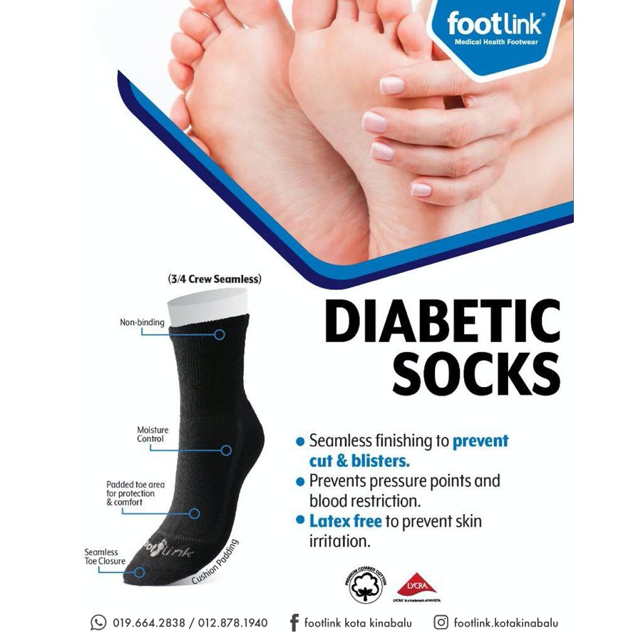 FOOTLINK SEAMLESS MEN WOMEN DIABETIC / CONFINEMENT / MATERNITY ...