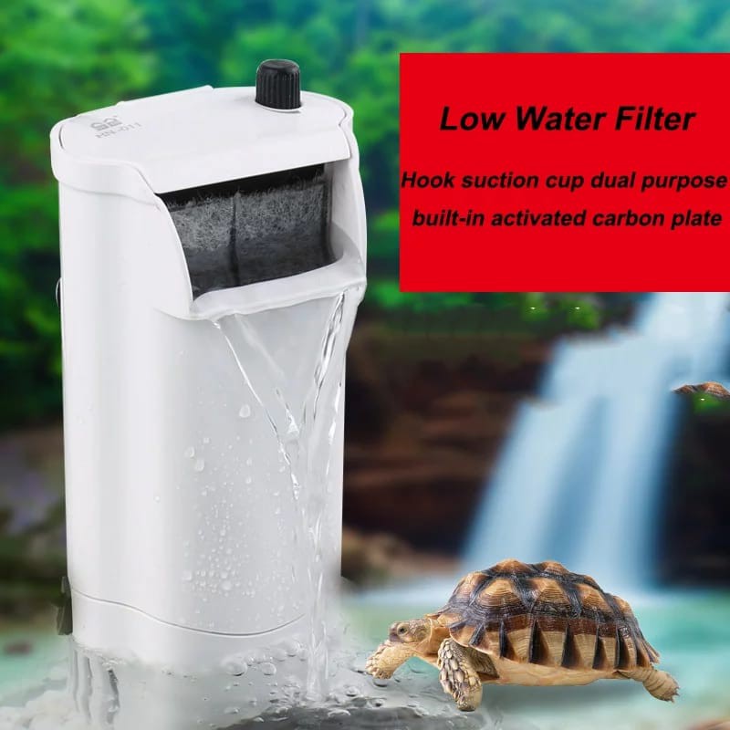 SunSun Internal Filter Pump + Waterfall for turtle, low water position ...